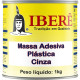 Massa Plastica 1Kg Ibere Cinza Massa Plastica 1Kg Ibere Cinza
