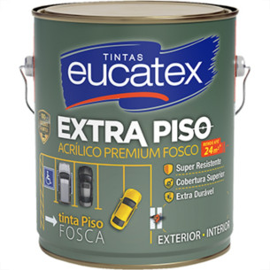 Tinta Eucatex Extra Piso Galao 3,6 Litros Concreto Tinta Eucatex Extra Piso Galao 3,6 Litros Concreto