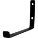 Cantoneira Mao Francesa Invertida Loth Preto 25Cm - Kit C/6 Unidades