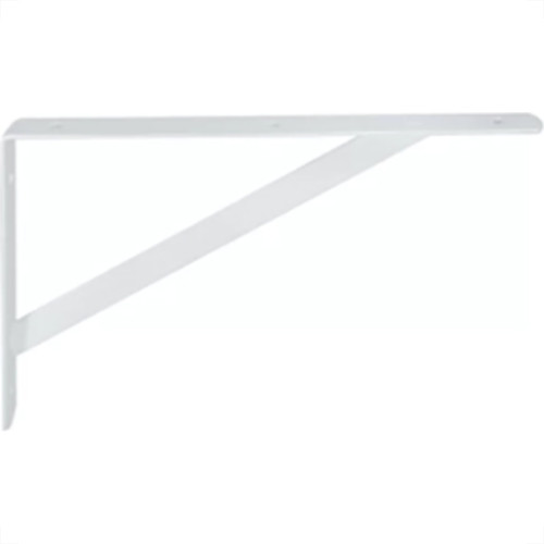 Cantoneira Mao Francesa R.C.A Leve Branco 50Cm - Kit C/12 Unidades