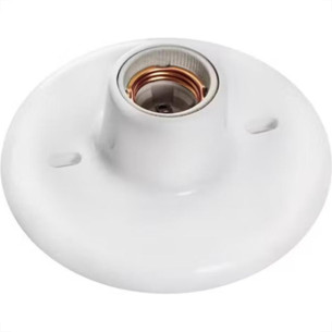 Plafon Decora Pvc Jr Branco Soquete Porc.