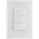 Conjunto Radial Ouro Branco 3 interruptores Simp 1809004
