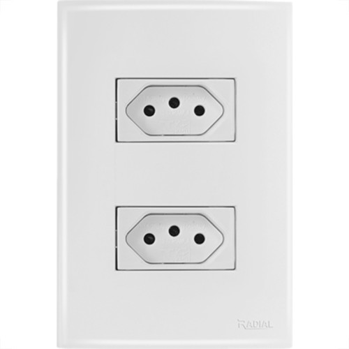 Conjunto Radial Ouro Branco 2Tom 10A 1809117 Conjunto Radial Ouro Branco 2Tom 10A 1809117