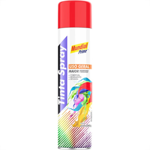 Spray Mundial Geral Vermelho 400Ml Spray Mundial Geral Vermelho 400Ml