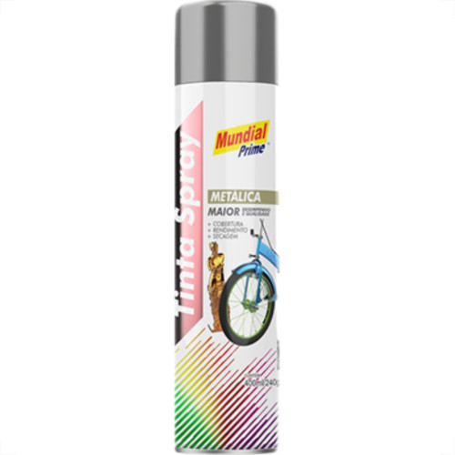 Spray Mundial Metalica Aluminio 400Ml Spray Mundial Metalica Aluminio 400Ml