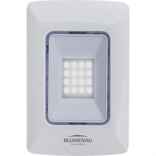 Luminaria Emergencia 4X2 1W Leds 6500K Bivolt