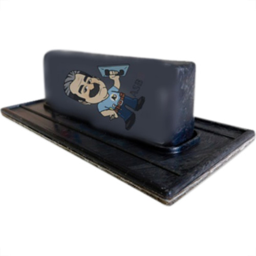 Desempenadeira Pvc Giraldi Preto Lisa 08X16 Desempenadeira Pvc Giraldi Preto Lisa 08X16