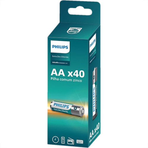 Pilha Philips Aa4 Display Torre C/40 Pilha Philips Aa4 Display Torre C/40