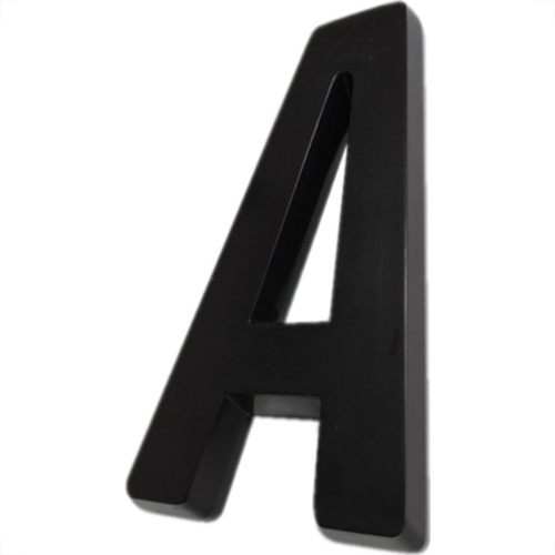 Letra 3D Deplasti Pvc 13Cm Preto Letra 3D Deplasti Pvc 13Cm Preto