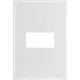 Espelho Placa Radial Mod.Ouro Branco 4X2 1Mod 1709003