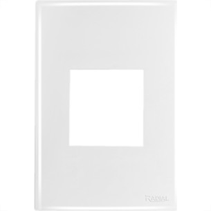 Espelho Placa Radial Mod.Ouro Branco 4X2 2Mod.1709005