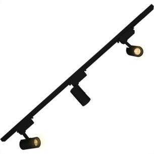 Trilho C/3 Spot Led 30W 3000K Blume Preto