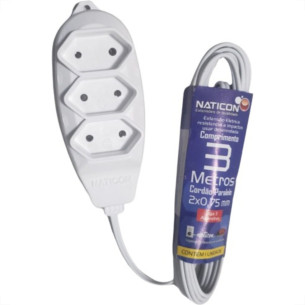 Extensao Naticon Pl 0,75 03Mt Branco