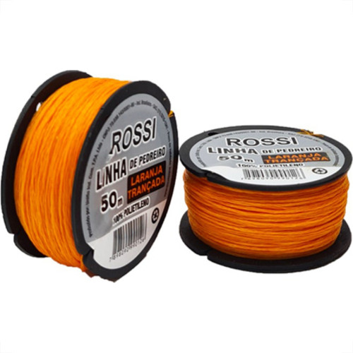 Linha Pedreiro Rossi Trançada Lr C/ 50Mt - Kit C/12 Unidades