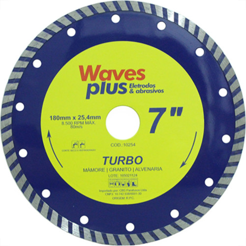 Disco Diam Waves Turbo 7 X 180Mm