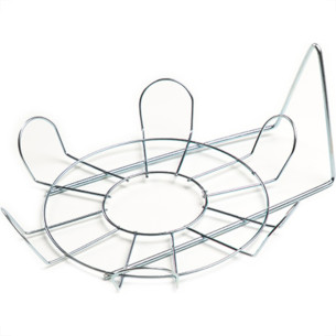 Suporte P/Vaso Margarida Iguate N2 Prata - Kit C/5 Unidades