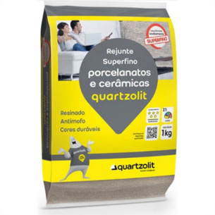 Rejunte Quartz Porcel/Ceram Branco 1K - Kit C/15 Saco