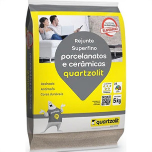 Rejunte Quartz Porcel/Ceram Cinza Artico 5K - Kit C/6 Saco