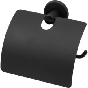 Papeleira Hidrolar C/Tampa Inox Preto