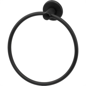 Porta Toalha Argola Hidrolar Preto