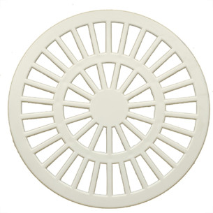 Grelha Plast Red Branco 15X15 Luconi