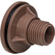 Adaptador  C/Flange Pvc Shiva E 1.1/2 Marrom - Kit C/10 Unidades