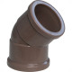 Cotovelo Shiva PVC Liso Liso I 1 X 45 Marrom - Kit C/10 Unidades
