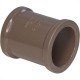 Luva Shiva PVC Liso Liso D 1.1/4 Marrom - Kit C/10 Unidades