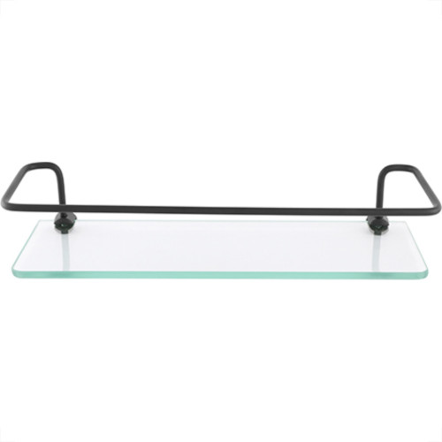 Porta Shampoo D Reto Clarainox Preto 30X10