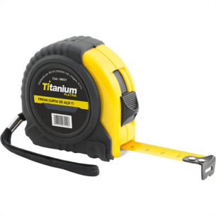 Trena 7,5Mt Emborrachado 25Mm Amarelo Titanium