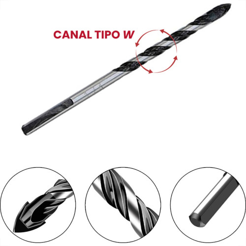 Broca Disflex P/Vidro/Porcelanato 5,0Mm