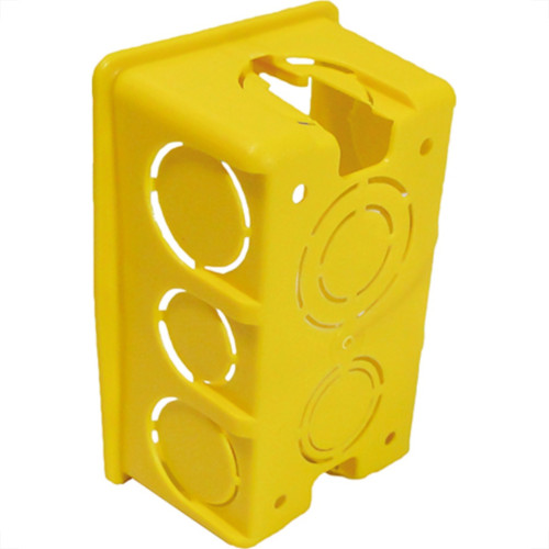 Caixinha Luz Amarela Pvc 4X2 Mondiale - Kit C/25 Unidades