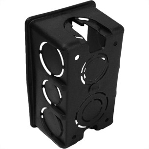 Caixinha Luz Preta Pvc 4X2 Mondiale - Kit C/25 Unidades