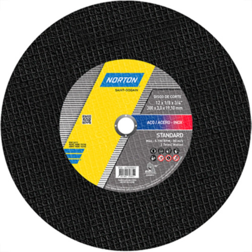 Disco Corte Norton Ferro 12X3/4