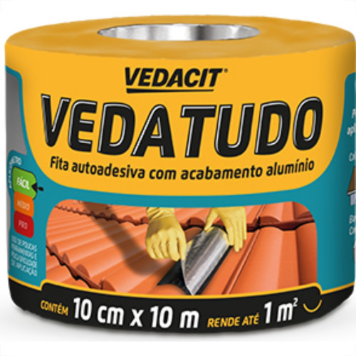 Vedacit Fita Adesiv Vedatud Al 10Cmx10Mt