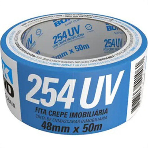 Fita Crepe Tekbond Imobil Azul 48Mm X 50Mt