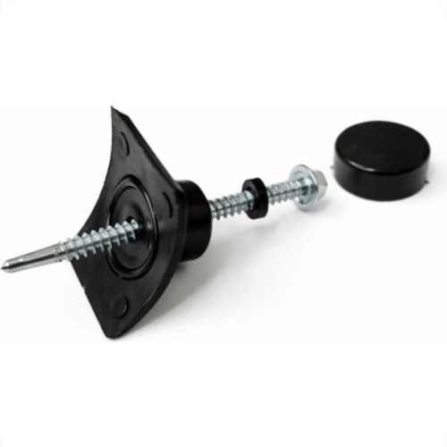 Parafuso Telha Brocante Kit Ved Preto C/20