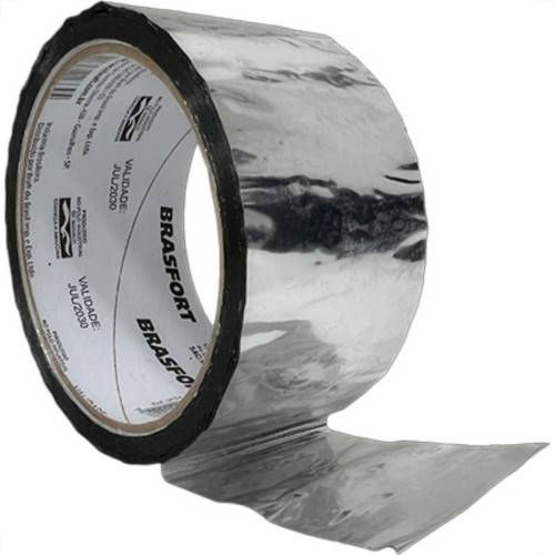 Fita Ades Brasfort Metalizada 48Mmx40Mt - Kit C/5 Unidades