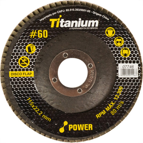 Disco Flap Titanium 4.1/2 X 60 Disco Flap Titanium 4.1/2 X 60