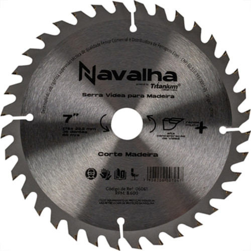 Serra Circ.Widea Titanium 7.1/4X36X20 Serra Circ.Widea Titanium 7.1/4X36X20