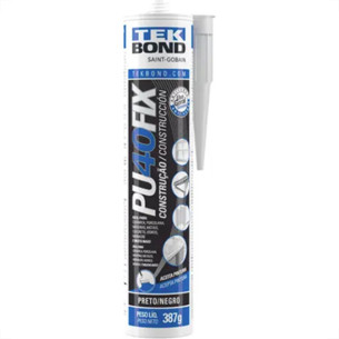 Cola Selante Pu40 Fix Tekbond Preto 387G