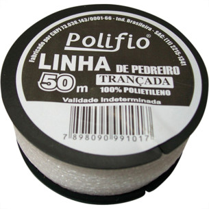 Linha Pedreiro Polifio Trançada C/ 50Mt . / Kit C/ 12 Unidades