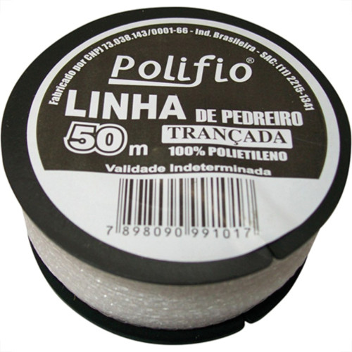 Linha Pedreiro Polifio Trançada C/ 50Mt - Kit C/12 Unidades Linha Pedreiro Polifio Trançada C/ 50Mt - Kit C/12 Unidades
