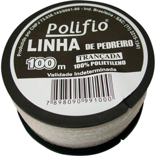 Linha Pedreiro Polifio Trançada C/100Mt - Kit C/12 Unidades Linha Pedreiro Polifio Trançada C/100Mt - Kit C/12 Unidades