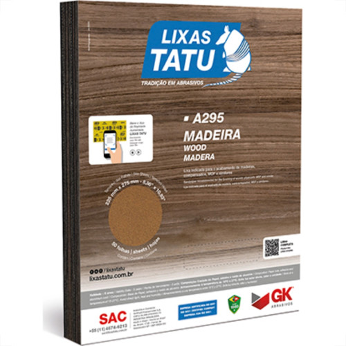 Lixa Tatu Gk Madeira 60 C/50 Lixa Tatu Gk Madeira 60 C/50