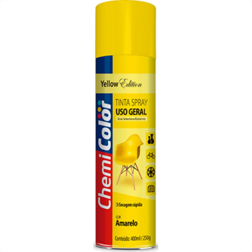 Spray Chemicolor Geral Amarelo 400Ml Spray Chemicolor Geral Amarelo 400Ml