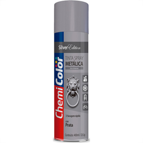Spray Chemicolor Metalica Prata 400Ml Spray Chemicolor Metalica Prata 400Ml