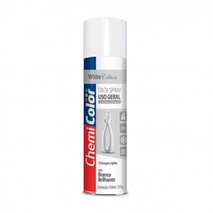 Spray Chemicolor Geral Branco Bril 400Ml . / Kit C/ 6 LT