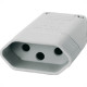 Pino Femea Perlex 2P+T 10A Cinza 2043 Pino Femea Perlex 2P+T 10A Cinza 2043