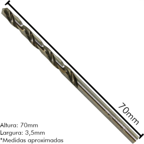 Broca Aco Rapido Irwin 3,5Mm - Kit C/10 Unidades Broca Aco Rapido Irwin 3,5Mm - Kit C/10 Unidades